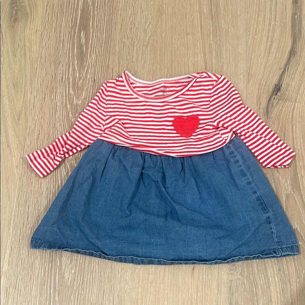 Striped Red Valentines dress